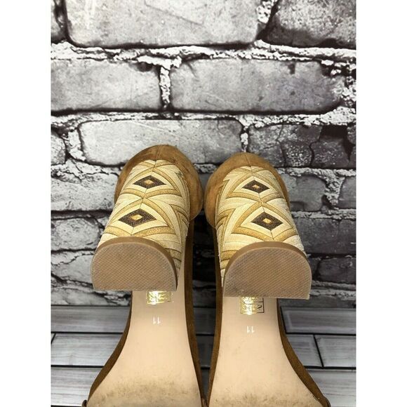 Jeffrey Campbell Lindsay Brown Suede Leather AnkleStrap Heels Women Sz 11M US/42 - Picture 7 of 16